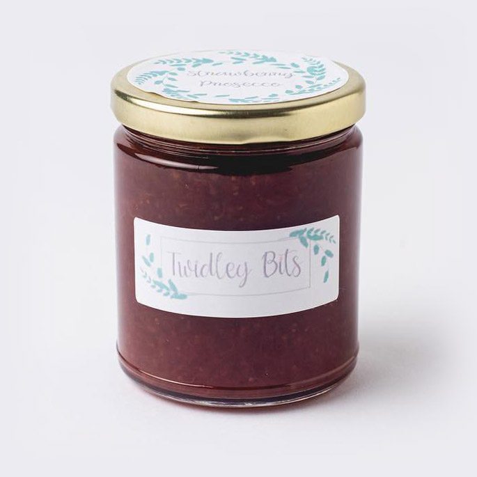 Twidley Bits Fresh, Small Batch, Vegan Strawberry Prosecco Jam