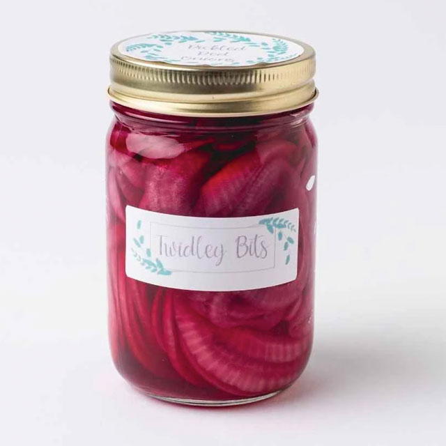 Picture of Pickled Red Onions Pickles by Twidley Bits